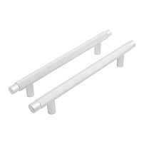 StahlBuro AP2308-128 2шт., W матовый белый хром. Ручка-скоба мебельная (15, 150) StahlBuro AP2308-128 2шт., W матовый белый хром. Ручка-скоба мебельная (15, 150)