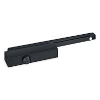 NOTEDO Доводчик дверной  DC-025-095 SL+HO+DA+BC PRO (ПРО) BLACK  черный со скольз.тягой до 100кг(6)