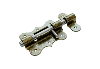 Засов Домарт дверной фигурный ЗДФ-100 бронза антик (10)