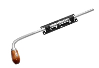 Засов Домарт с пружиной ЗСП-500 мод.2 черный d-16мм (5)