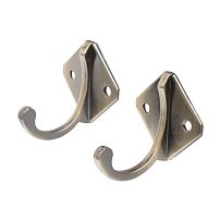 СТАНДАРТ 1011 AB ст. бронза ЕВРОПАКЕТ 2шт. крючок-вешалка (600,50) (360,60) СТАНДАРТ 1011 AB ст. бронза ЕВРОПАКЕТ 2шт. крючок-вешалка (600,50) (360,60)