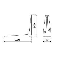 Уголок д/полок StahlBuro 350*300 Коричневый (RAL8017) (120,24) Уголок д/полок StahlBuro 350*300 Коричневый (RAL8017) (120,24)