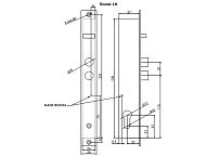 Полис 19 с ц/м  25мм без блока питания Замок врезной электромех.(20)