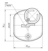 Накладка для сув/м Балашиха латунь со шторкой
