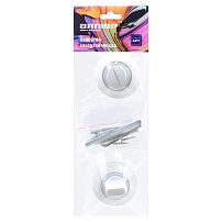 Сантехническая завертка к ручкам АЛЛЮР АРТ BK-R1 W/CP (31112)  белый /хром (100,10) 