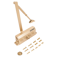 NOTEDO Доводчик дверной DC-120 легкий характер GOLD до 140 кг золото (10)