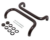 ЛДМ Ручка офисная АРД-01 350  корич. RAL 8019 Ручка-скоба (10)