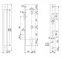 Гардиан PROFI (ПРОФИ) 45.11Р.24 б/о без ц/м с ролик ЗЩ Замок врезной б/руч (15)