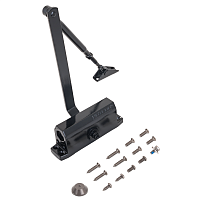 NOTEDO Доводчик дверной DC-060 BLACK до 60 кг черный (10) NOTEDO Доводчик дверной DC-060 BLACK до 60 кг черный (10)