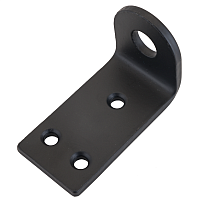 Домарт Проушина усиленная угловая 80*45*40  (толщ. 5мм)  черный  d 15мм (50) 