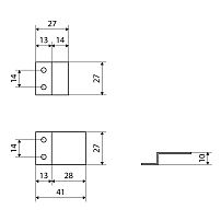 Крепление москитной сетки МЕТАЛЛ.( комплект из 2 шт верх+низ) (500) Упакованное Крепление москитной сетки МЕТАЛЛ.( комплект из 2 шт верх+низ) (500) Упакованное