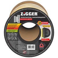 Уплотнитель ZIGGER D 9*8 бухта 100 м. белый 06-16-76 (6)