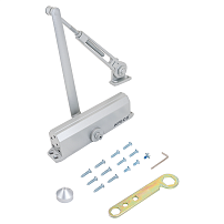 Апекс Доводчик дверной DC-20.6/1400/160/F-A3-SL серебро с фикс. до 160 кг(8) Апекс Доводчик дверной DC-20.6/1400/160/F-A3-SL серебро с фикс. до 160 кг(8)