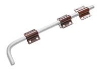 Засов Домарт универсальный ЗУ-400 мод.2 медь антик. d-16мм (5)