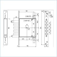 Балашиха ЗВ8 140.1.1-18 б/о, 5 кл., 5 ригелей d18 Замок врезной тяж (10) Балашиха ЗВ8 140.1.1-18 б/о, 5 кл., 5 ригелей d18 Замок врезной тяж (10)