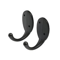 СТАНДАРТ 1089 BL матовый черный ЕВРОПАКЕТ 2шт. крючок-вешалка (600,50) (360,60) СТАНДАРТ 1089 BL матовый черный ЕВРОПАКЕТ 2шт. крючок-вешалка (600,50) (360,60)