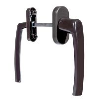 Ручка балконная асимметр.SIGMA (Сигма) BHS 01 8019 корич. (30) Ручка балконная асимметр.SIGMA (Сигма) BHS 01 8019 корич. (30)