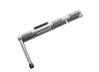 Засов Домарт ДОБРЫНЯ 300мм мод.2 серый металлик d-20мм (5) Засов Домарт ДОБРЫНЯ 300мм мод.2 серый металлик d-20мм (5)