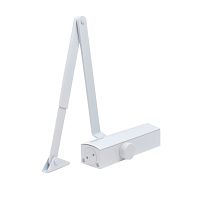 БУЛАТ Доводчик дверной PROFI (ПРОФИ) ДД 802/3 A-W (40-90 кг) белый, морозостойкий(10)