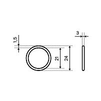 Кольцо для ключей среднее d=24мм 5шт. Упакованный (250) Кольцо для ключей среднее d=24мм 5шт. Упакованный (250)
