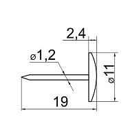 Soller гвоздики бронза в коробке (100) Soller гвоздики бронза в коробке (100)