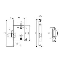 АЛЛЮР АРТ L7050R W матовый белый овальная планка18мм без ручек с фиксатором Защёлка (40) АЛЛЮР АРТ L7050R W матовый белый овальная планка18мм без ручек с фиксатором Защёлка (40)
