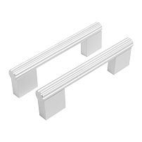 StahlBuro AP2313-96 2шт., W матовый белый хром. Ручка-скоба мебельная (20, 200) StahlBuro AP2313-96 2шт., W матовый белый хром. Ручка-скоба мебельная (20, 200)