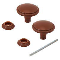 Башкирия РДП-03-3 тёмное дерево Ручка-кнопка (100) Упакованная Башкирия РДП-03-3 тёмное дерево Ручка-кнопка (100) Упакованная