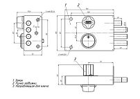Сенат ЗНС3-6 5кл б/о 258 "Сибиряк" Замок накладной тяж (4)