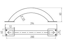 С-Пб А-280 коричневая Ручка дверная (20) С-Пб А-280 коричневая Ручка дверная (20)