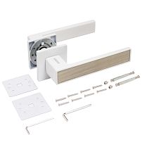 АЛЛЮР АРТ "ЛАНА" W/светло-серое дерево (8611SSD) матовый белый ЗАЩИТ.ПЛЕНКА Комплект ручек (20)