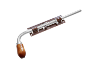 Засов Домарт с пружиной ЗСП-400 мод.2 медь антик d-16мм (5)