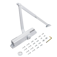 NOTEDO Доводчик дверной противоветровой DC-030-130 DA+BC от 30 до 130кг белый (10)