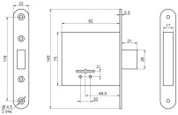Рязань ЗВ 8-4С/03 б/о 76501 Замок врезной б/руч (30) Рязань ЗВ 8-4С/03 б/о 76501 Замок врезной б/руч (30)
