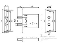Симеко ЗВУ*5 (003) б/о Замок врезной тяж (10)