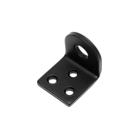 Домарт Проушина усиленная угловая 45*45*40  (толщ. 5мм) черный (50) 