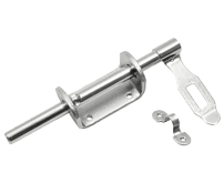 Засов Домарт воротный  (75) 190мм с накладкой цинк d-13мм (10) 