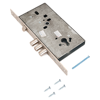 Эльбор  1.01.23.0.0 Лазурит б/мех.б/о, м/о 85мм Замок врезной б/руч (10)