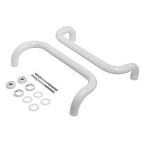 ЛДМ FURAL (Фурал)  350 мм белая (алюм.) Ручка-скоба (01.350.30 RAL 9016) (10)