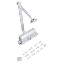 NOTEDO Доводчик дверной  DC-060 SILVER до 60 кг серебро (10)