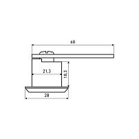 АЛЛЮР 705-1 под трехгранный ключ хром без ключей Замок врезной (400,40)