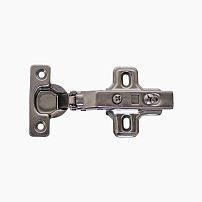 StahlBuro D26 Clip-on (Клип-Он) 2 шт., черная. Мини петля мебельная полунакладная с доводчиком (50)