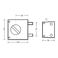 АЛЛЮР ЗН1-2-3 Т (15К) ТАМБУРНЫЙ Замок накладной  (20) АЛЛЮР ЗН1-2-3 Т (15К) ТАМБУРНЫЙ Замок накладной  (20)