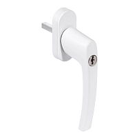 Ручка с ключом + кнопка  д/пласт.окон NOVOLINE OPTIMA 9016 Белая (50)