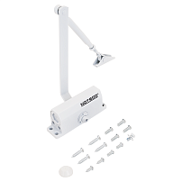 NOTEDO Доводчик дверной DC-040 WHITE до 40 кг белый (10) NOTEDO Доводчик дверной DC-040 WHITE до 40 кг белый (10)