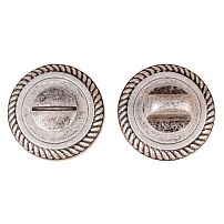 Сантехническая завертка к ручкам PUERTO BK AL 17 SL серебро античное (6)