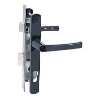 БУЛАТ ЗВ4-1.20.01.7016 антрацит БЕЗ МЦ Замок для КАЛИТКИ врезной с ручкой