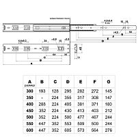StahlBuro направляющие шариковые (2 шт.) 45-300 /12"/ черный (20) StahlBuro направляющие шариковые (2 шт.) 45-300 /12"/ черный (20)