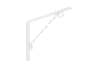 Кронштейн фигурный Домарт мод.3 (250*200) белый (10) НОВИНКА Кронштейн фигурный Домарт мод.3 (250*200) белый (10) НОВИНКА