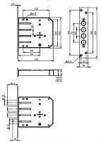 Симеко ЗВ2*3 3 ригеля с ЗД, 3кл. Замок врезной тяж.(10) Симеко ЗВ2*3 3 ригеля с ЗД, 3кл. Замок врезной тяж.(10)
